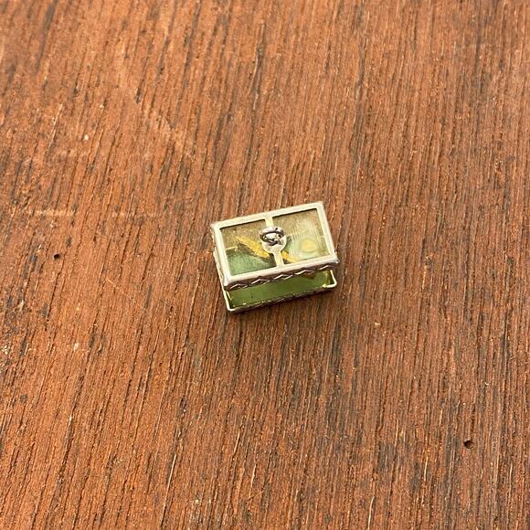 Vintage Wells 925 Sterling Silver Aquarium Fish Tank Pendant Bracelet Charm - Picture 5 of 7
